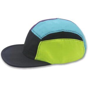 Men's Black Yellow Sprints 5 Panel Performance Running Hat
